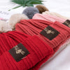 MZ8567 2 in 1 Children Knitted Hat Autumn And Winter Warm Baby Wool Hat + Children Scarf Neck Suit, Size: Free Size(Orange)