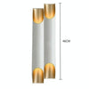 warm light Modern Wall Lamp LED Aluminum Alloy Pipe Lighting, Style:Single-tube Black