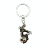 Simulation Cool Motorcycle Keychain Metal Decoration Pendant, Style: X-231 Green Antique