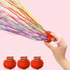 Hand Throwing Rings Ribbon Wedding Bar Atmosphere Stage Magic Props(Red)