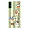 For iPhone X / XS Skin Feeling Jelly TPU Hybrid PC Phone Case(Doghouse Green)
