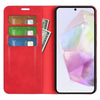 For Samsung Galaxy A36 Retro-skin Magnetic Suction Leather Phone Case(Red)