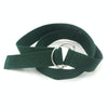 Unisex Canvas Waist Belts Double Rings Buckle Waistband Strap Belts Solid Casual Belt, Length:105 x 3.2cm(Green)