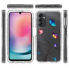 For Samsung Galaxy A24 5G / 4G Transparent Painted Phone Case(Tree Butterflies)