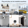 3MP 180° Panoramic WiFi Security Camera - White (US Plug)