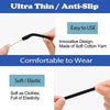 Knitted Eyeglasses Leg Cover Elastic Anti-Slip Cover Eyeglass Holder Sleeve(Brown)