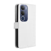 For vivo Y19s 4G Diamond Texture Leather Phone Case(White)
