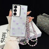 For Samsung Galaxy S25 5G Little Fresh Bow Neck Chain TPU Phone Case(Purple)