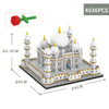 4036pcs /Box High Difficulty Micro-Particle Taj Mahal Castle Building Blocks Children Puzzle Toys Festival Gift