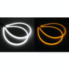 2 PCS  6W 360LM 6500K 597-577nm White + Yellow Wired LED Tube Daytime Running Light DRL Steering Lamp, DC12V, Lamp Length:60cm