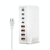 YMS-858 GaN 240W USB x 4, USB-C / Type-C x 4 Fast Charger, Plug Type:US Plug(White)