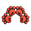 4 PCS Dog Footprint Shape Cartoon Style PVC Car Auto Protection Anti-scratch Door Guard Decorative Sticker(Red)
