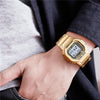 SANDA 390 Fashion Trend Men  Business Watch Outdoor Sports Personality Square Digital Electronic Watch(Gold)
