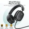 awei AT6 Wireless Bluetooth V5.4 Hi-Fi Stereo Headphones(Black)