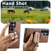 For Samsung Galaxy S25 Ultra 5G Suteni G3 Oil Wax 360 Rotation Holder MagSafe Back Phone Case(Black)
