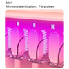 M01 Ultraviolet Sterilization Electric Toothbrush Sterilization Rack Drying Toothbrush Sterilizer, Style:Squeeze Toothpaste Box Set(Pink)