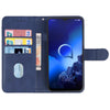 Leather Phone Case For Alcatel 3x 2019(Blue)