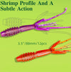 12 in 1 Salted Shrimp Type Fishy Lure Soft Bait Soft 88mm/2.2g (12pcs/bag)(SL-2006-B)