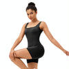 Sports Tight Hip-Lifting Yoga Bodysuit With Chest Pad, Size: XXL(Black)
