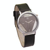 Women Triangle PU Leather Belt Quartz Watch(Black)