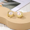 E2209-12 Colorful Pearl Baroque Earrings Pearl Ear Clip Women Without Ear Piercing