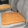 44x44cm Summer Car Pure Wood Beads Square Seat Cushion(Yellow)