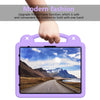 For iPad Pro 12.9 2022 / 2021 Handle Kickstand Children EVA Shockproof Tablet Case(Light Purple)