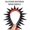 2 PCS BSDDP Motorcycle Helmet Decorative Cockscomb Silicone Sticker(Red)