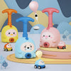Children Educational Pneumatic Air Powered Car Balloon Scooter Toy Pink Piggy(1 Car 6 Balloons+Flying)