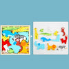 2 PCS Cartoon Three-Dimensional Puzzle Children Wooden Educational Early Education Grasping Board Toy(Forest)