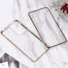 For Samsung Galaxy S21 Ultra 5G HD Magnetic Metal Tempered Glass Phone Case(Gold)