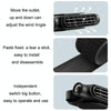 Car Turbine High Wind USB Plug-in Seat Back Fan(CF03 Black)