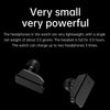 R6 1.32 inch Round Screen 2 in 1 Bluetooth Earphone Smart Watch, Support Bluetooth Call / Health Monitoring(Silver Silicone Strap)