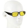 UV Protection Yellow Resin Lens Reading Glasses with Currency Detecting Function, +4.00D