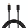 Type-C / USB-C Male to Female Power Adapter Charger Cable, Length: 1m(Black)