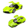 1:36 Three-door Open Alloy Sports Car Model Pull Back Car Boy Toy(Larry Green)