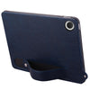 For Samsung Galaxy Tab A9 TPU Leather Back Tablet Case with Wristband(Dark Blue)