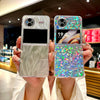 For vivo X Flip Transparent Edge PC Folding Phone Case(Northern Lights)