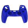For PS5 Gamepad Silicone Case Non-slip Texture Thickened Protective Cover(Blue)
