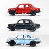 1:36 Alloy Car Model Three Open Door Small Car Toys Cake Ornaments(Black)