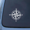 10 PCS Car Compass Pattern Random Decorative Sticker White