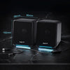 Havit A20 Plus Colorful Ambient Light Wired Computer Audio Stereo Surround Sound Speaker, Style: Black