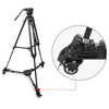 Fotopro DW60 Aluminium Alloy Camera Big Foot Wheel Tripod Pulley Base (Black)