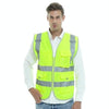 Multi-pockets Safety Vest Reflective Workwear Clothing, Size:XL-Chest 124cm(Yellow)