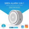 WiFi Siren Alarm, 90dB, Temp/Humidity Sensor, Tuya/Smart Life, Alexa/Google