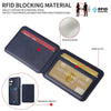 For Samsung Galaxy A35 5G BETOPNICE Vertical Flip Detachable MagSafe Wallet Phone Case(Blue)
