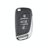 For PEUGEOT Car Keys Replacement 3 Buttons Car Key Case with Holder, without Grooved