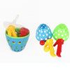Children Toy Throwing Ball Parent-Child Outdoor Bouncy Ball Game Kit, Random Color Delivery(2 Catapults + 4 Balls)
