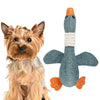 Bite-Resistant Goose Dog Toy - Blue - Plush Squeaky Toy for Dogs