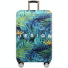 Thickened Wear-resistant Stretch Elastic Luggage Dust Cover, Size: M(Sword Leaf Forest)